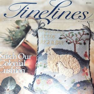 Vintage Sheep Cross Stitch Patterns Book  Needlework Fine Lines 1998